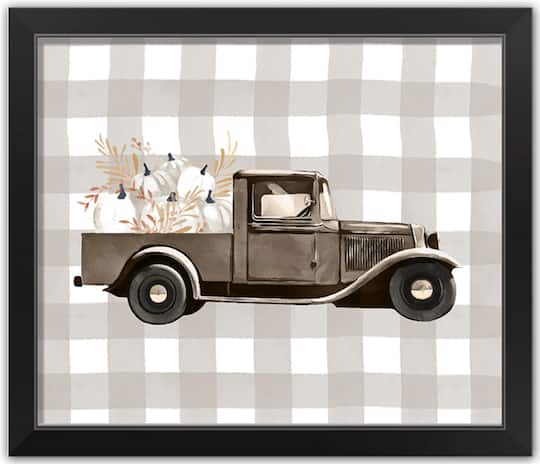 Harvest Truck Framed Print Wall Art